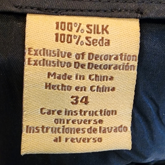 NWT Jamaica Jaxx 100% silk black flowy 9" shorts. Men's size 34 - Picture 6 of 15